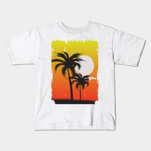 Palm sunset Kids T-Shirt